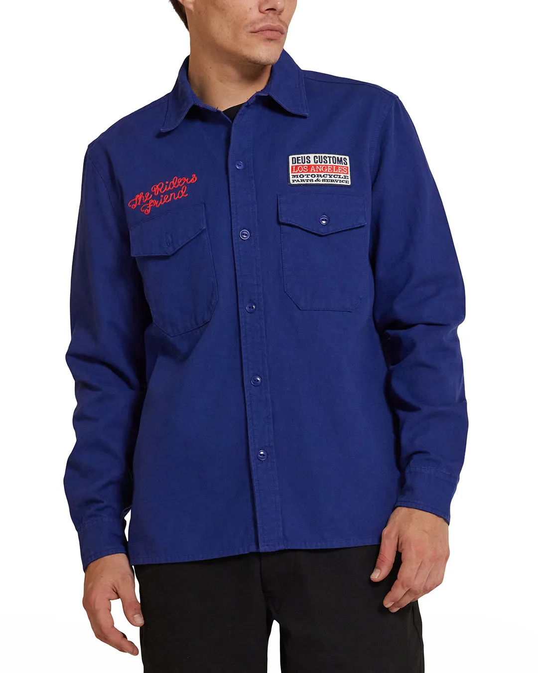 Buckle Up Shirt - Mechanic Blue sold by Deus Ex Machina