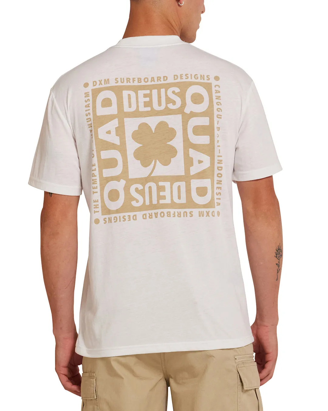 Quad Tee - Vintage White sold by Deus Ex Machina product image thumbnail 2
