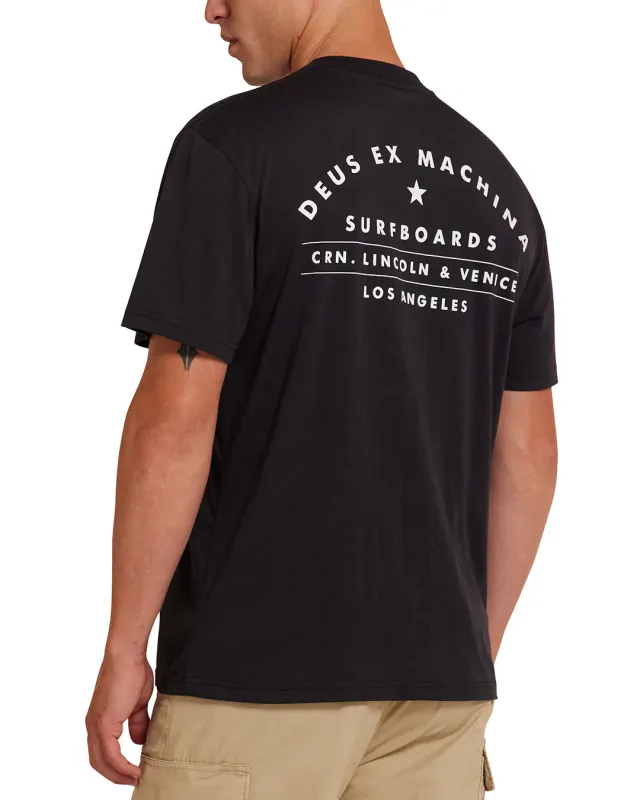 Venice Surf Tee - Black sold by Deus Ex Machina