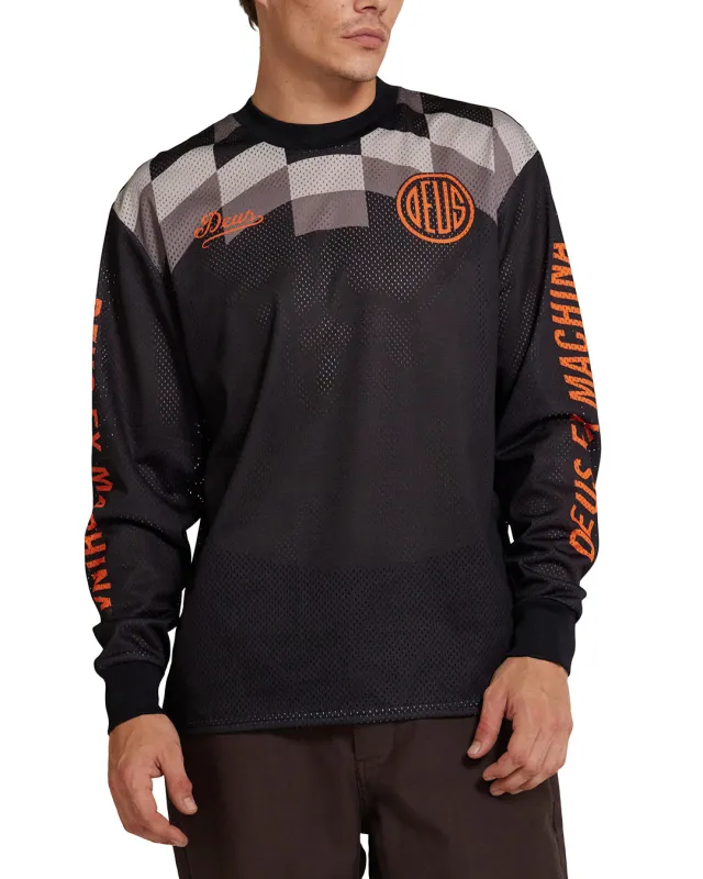 Voller Moto Jersey - Black sold by Deus Ex Machina