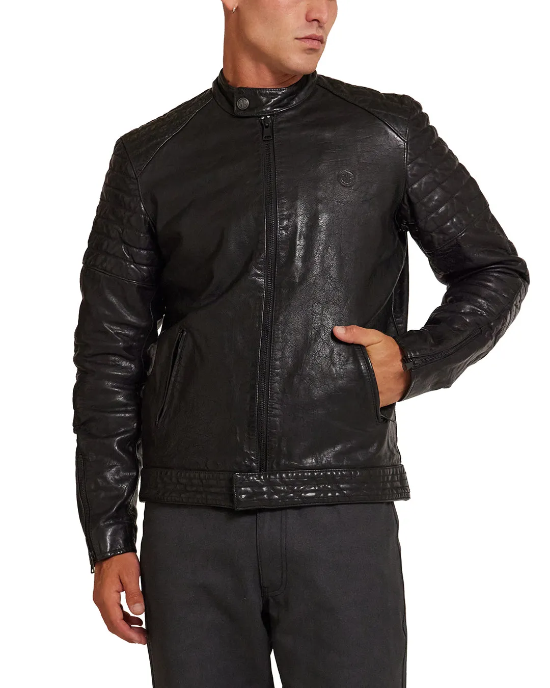 Riders Leather Jacket - Black sold by Deus Ex Machina