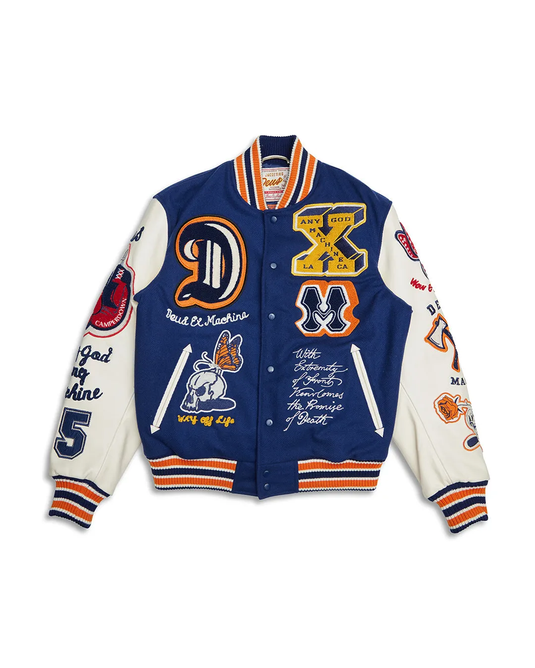 Amanita Varsity Jacket - Patriot Blue sold by Deus Ex Machina product image thumbnail 5