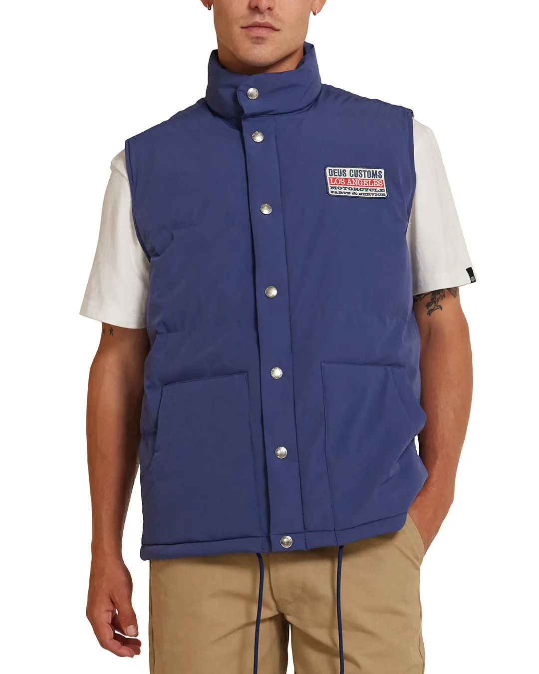 Buzz Winter Vest - Mechanic Blue sold by Deus Ex Machina