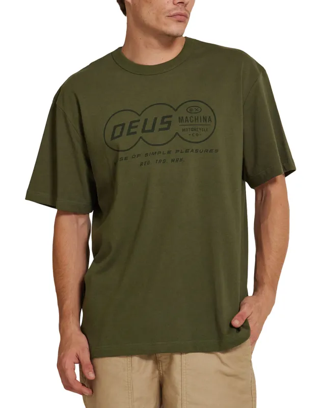 Denton Cordura Tee - Pine sold by Deus Ex Machina
