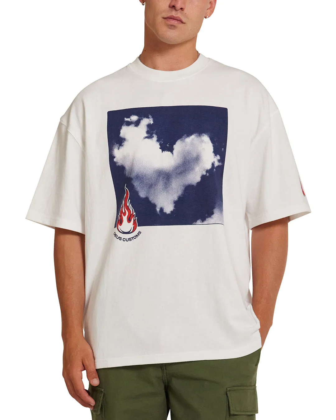 Puffy Love Tee - Vintage White sold by Deus Ex Machina