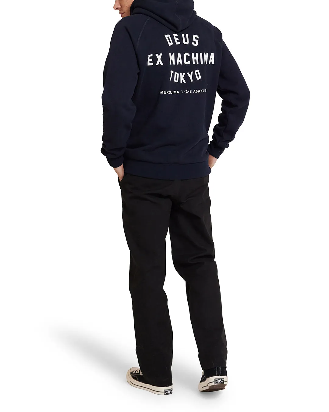 Tokyo Address Hoodie - Navy sold by Deus Ex Machina product image thumbnail 4