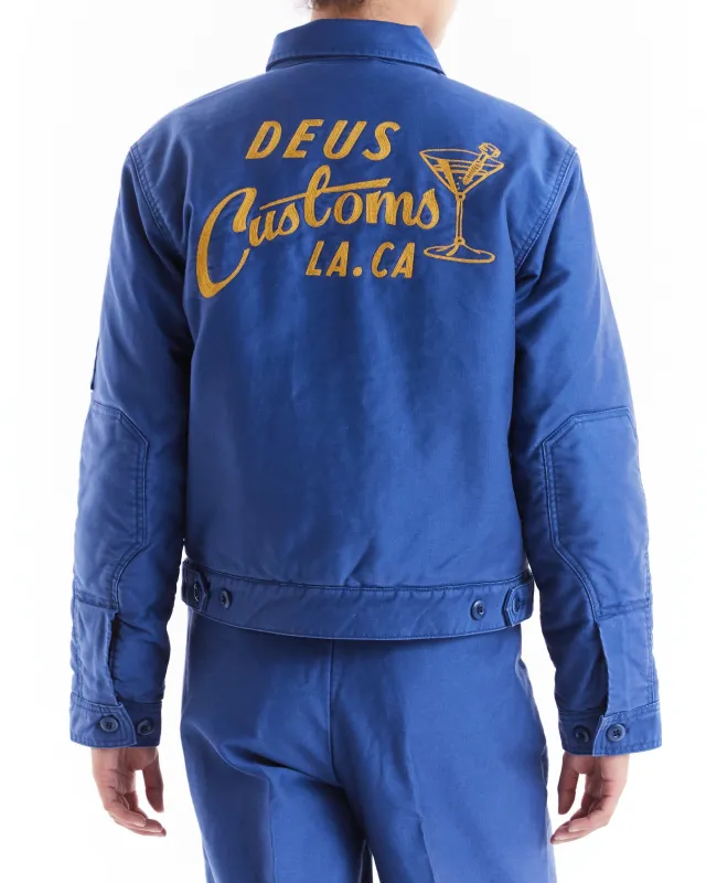 Hep Cat Jacket - Mechanic Blue made by Deus Ex Machina