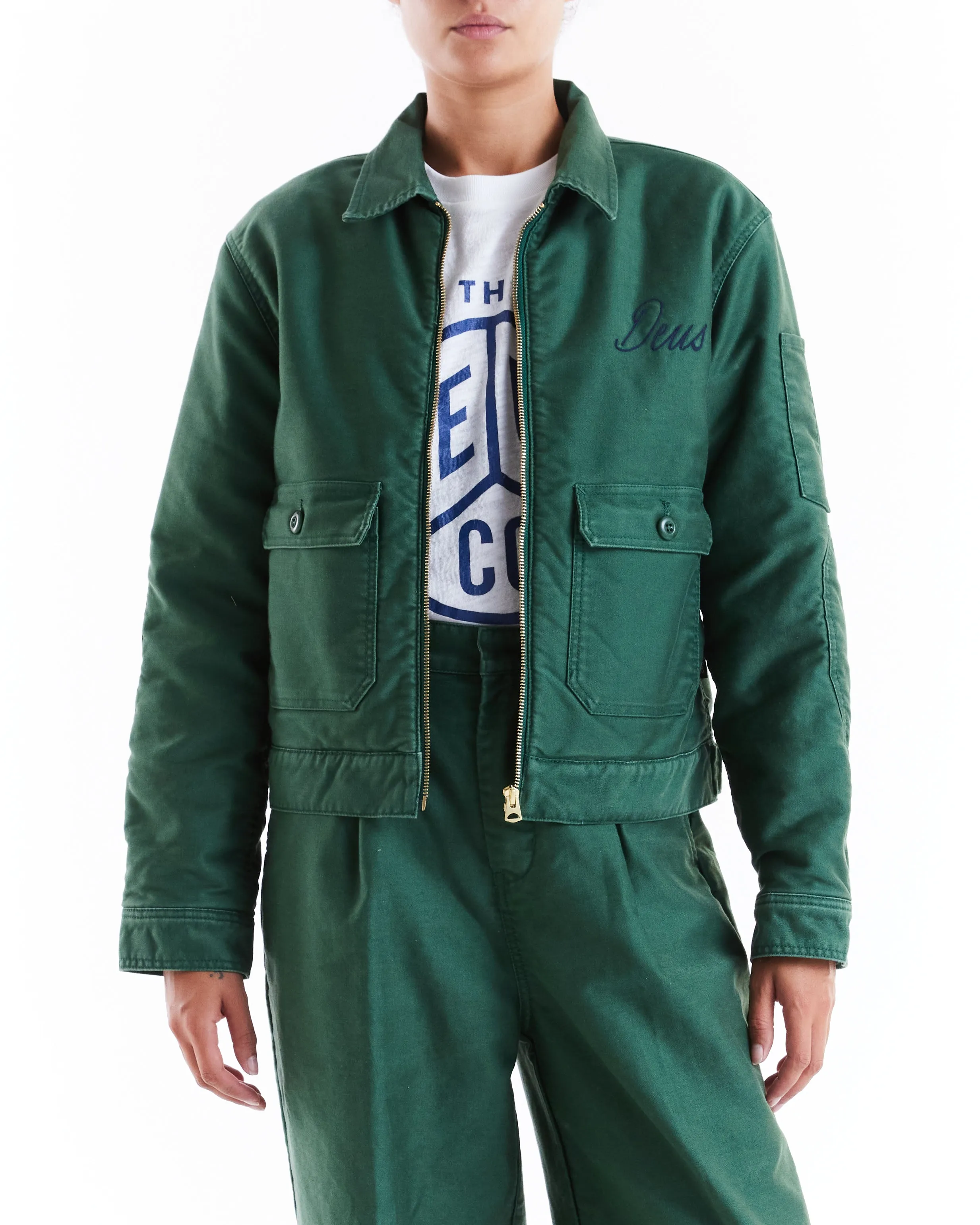 Hep Cat Jacket - Hillside Green sold by Deus Ex Machina