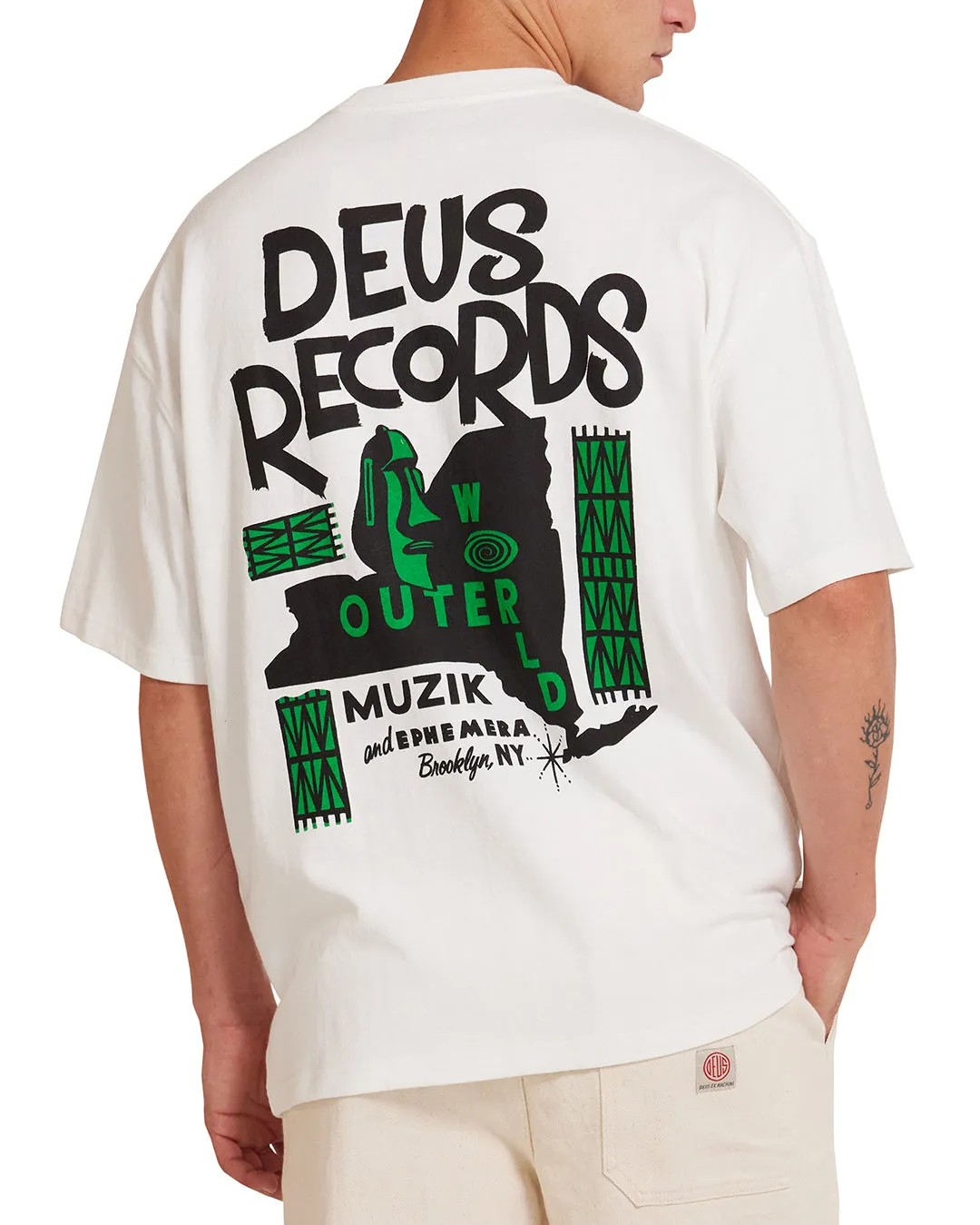 Outerworld Tee - Vintage White sold by Deus Ex Machina product image thumbnail 2