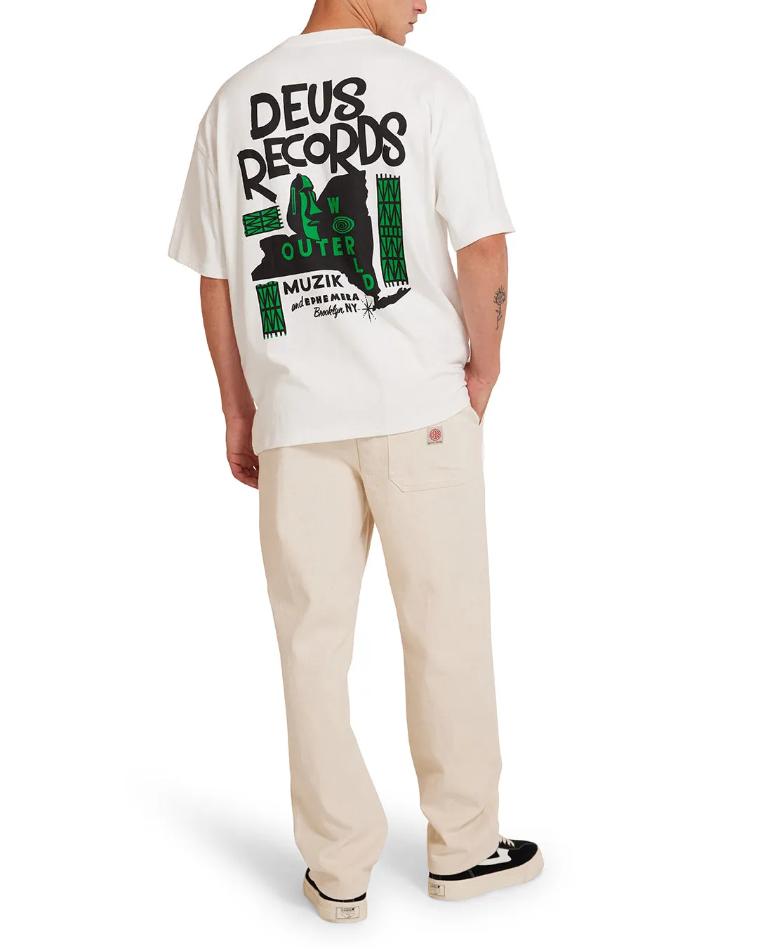 Outerworld Tee - Vintage White sold by Deus Ex Machina product image thumbnail 4