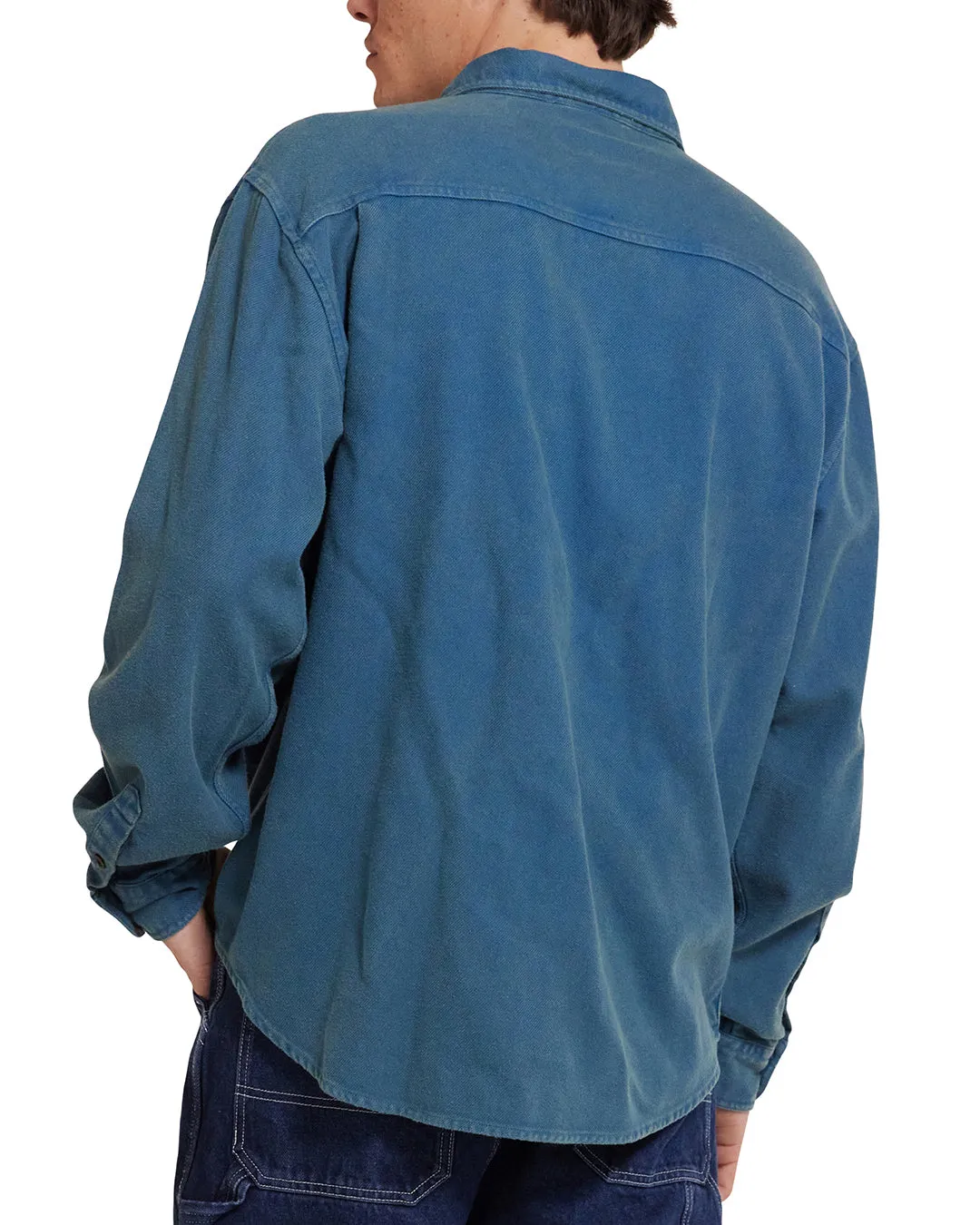 Keon Flannel Shirt - Moroccan Blue sold by Deus Ex Machina product image thumbnail 2