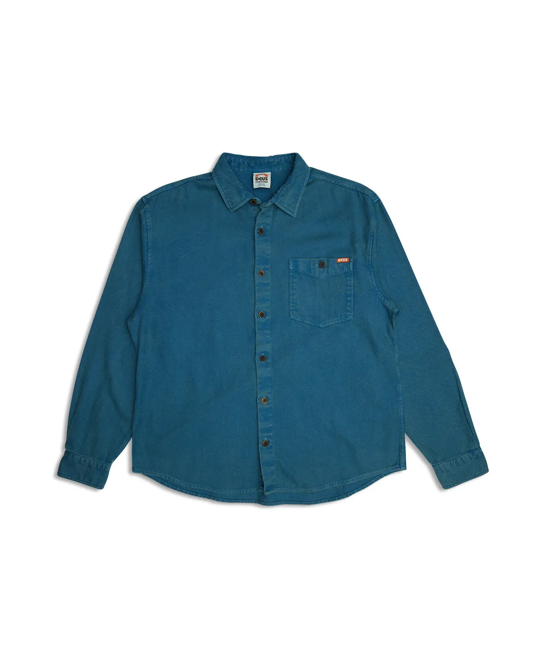 Keon Flannel Shirt - Moroccan Blue sold by Deus Ex Machina product image thumbnail 5