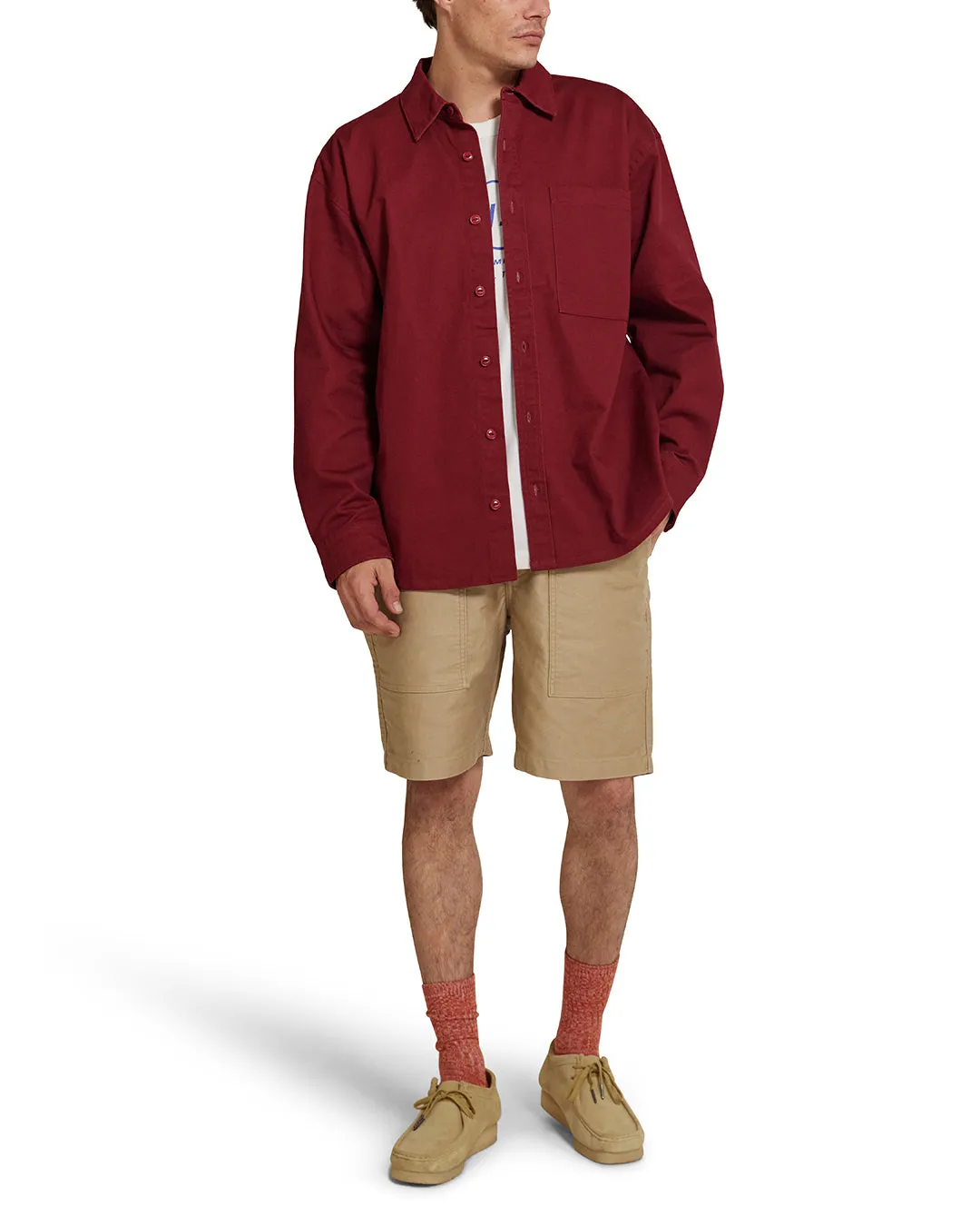 Frizell Twill Shirt - Rhodo sold by Deus Ex Machina product image thumbnail 3