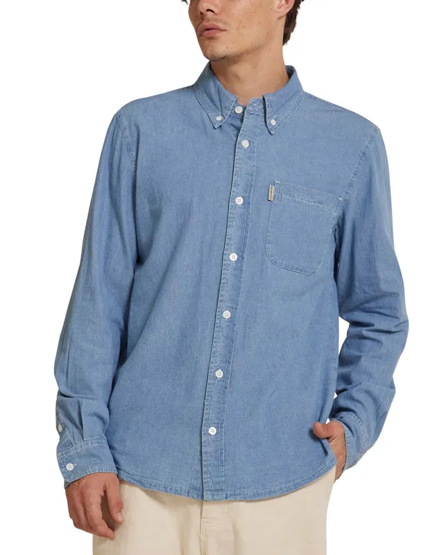 Phoenix Bd Chambray Shirt - Indigo sold by Deus Ex Machina