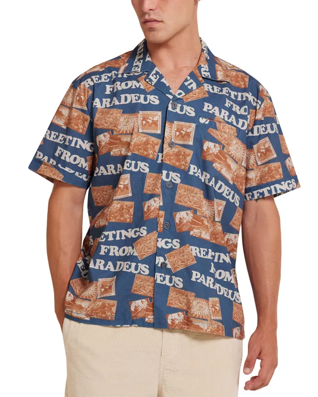 Paradeus Shirt - Moroccan Blue made by Deus Ex Machina