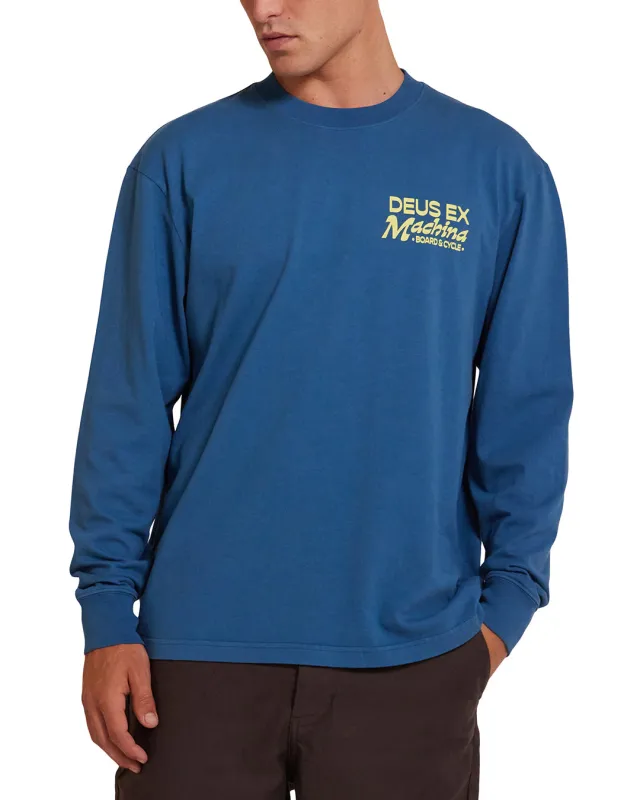 Last Resort Long Sleeve Tee - Moroccan Blue sold by Deus Ex Machina