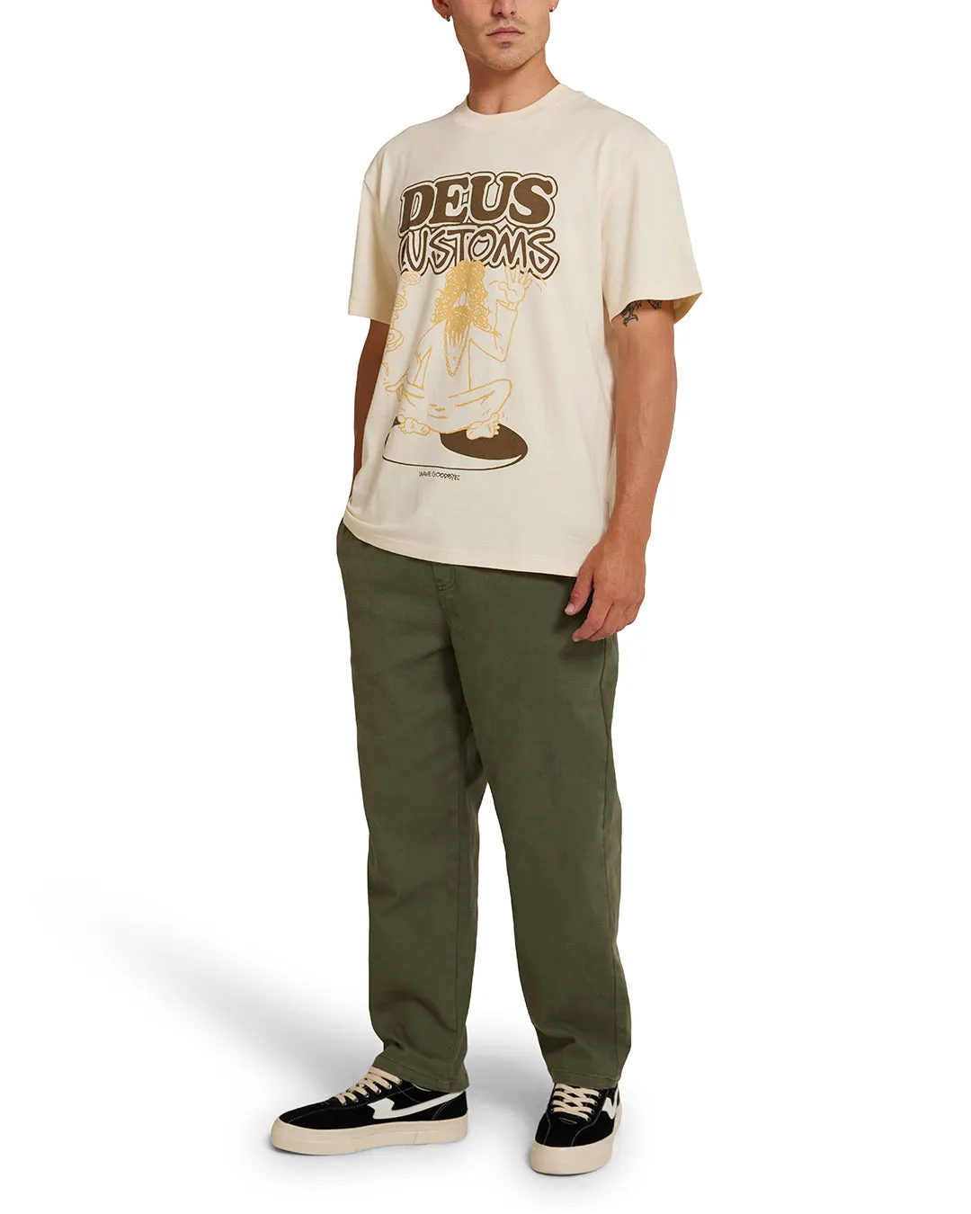 Emphatic Wave Tee - Dirty White sold by Deus Ex Machina product image thumbnail 4
