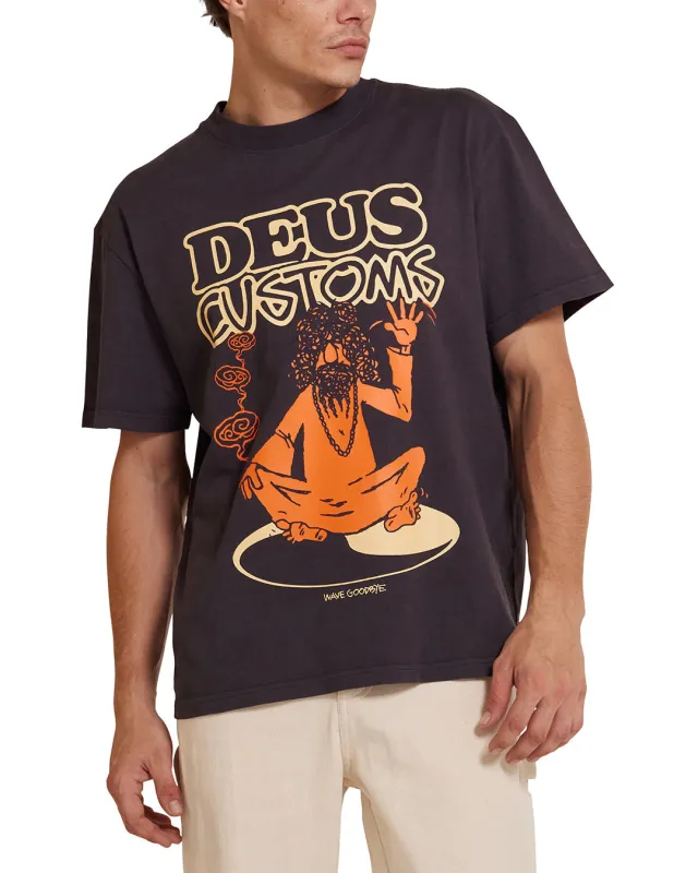 Emphatic Wave Tee - Anthracite sold by Deus Ex Machina