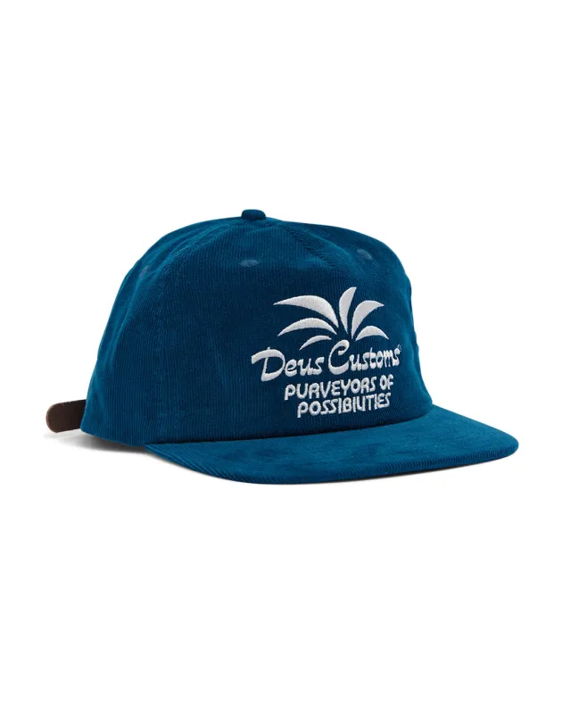 Last Resort Cord Cap - Moroccan Blue sold by Deus Ex Machina