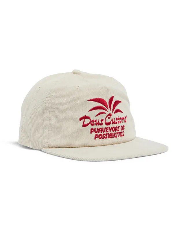 Last Resort Cord Cap - Dirty White made by Deus Ex Machina