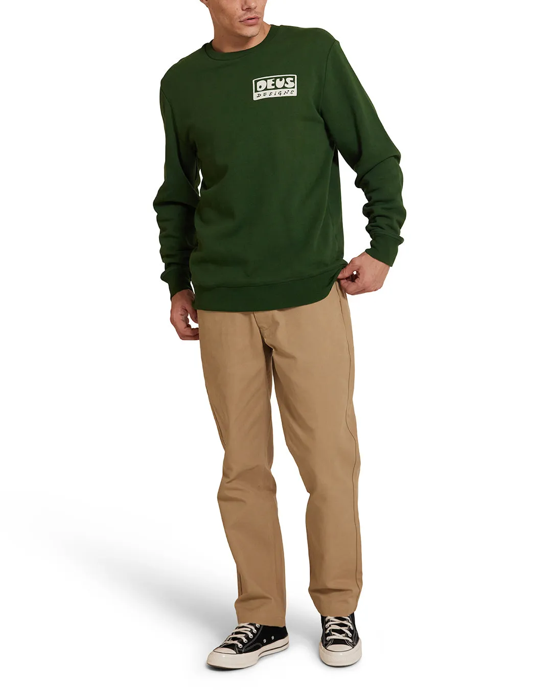 Nice To See You Crew - Hillside Green sold by Deus Ex Machina product image thumbnail 4