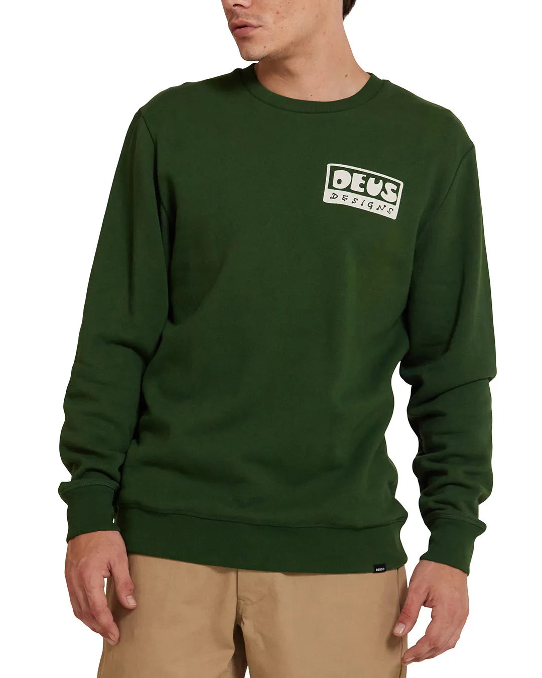 Nice To See You Crew - Hillside Green sold by Deus Ex Machina