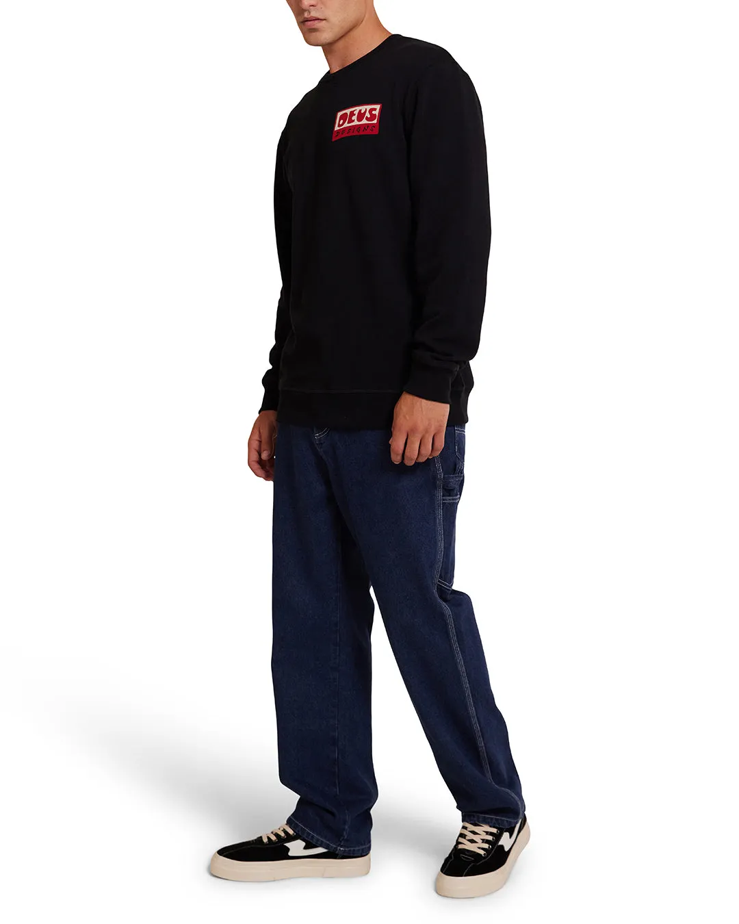 Nice To See You Crew - Black sold by Deus Ex Machina product image thumbnail 5