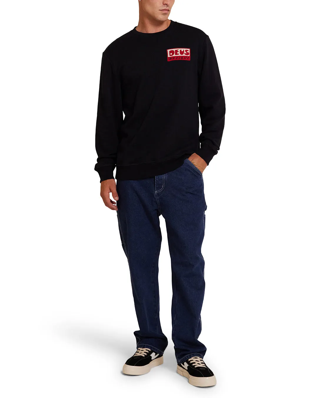 Nice To See You Crew - Black sold by Deus Ex Machina product image thumbnail 4