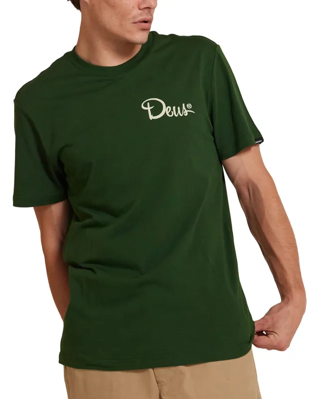 Hefferlump Tee - Hillside Green sold by Deus Ex Machina