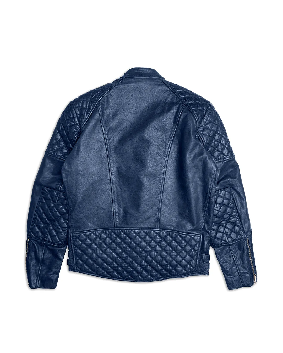 Lightning Leather Jacket - Dark Blue sold by Deus Ex Machina product image thumbnail 4