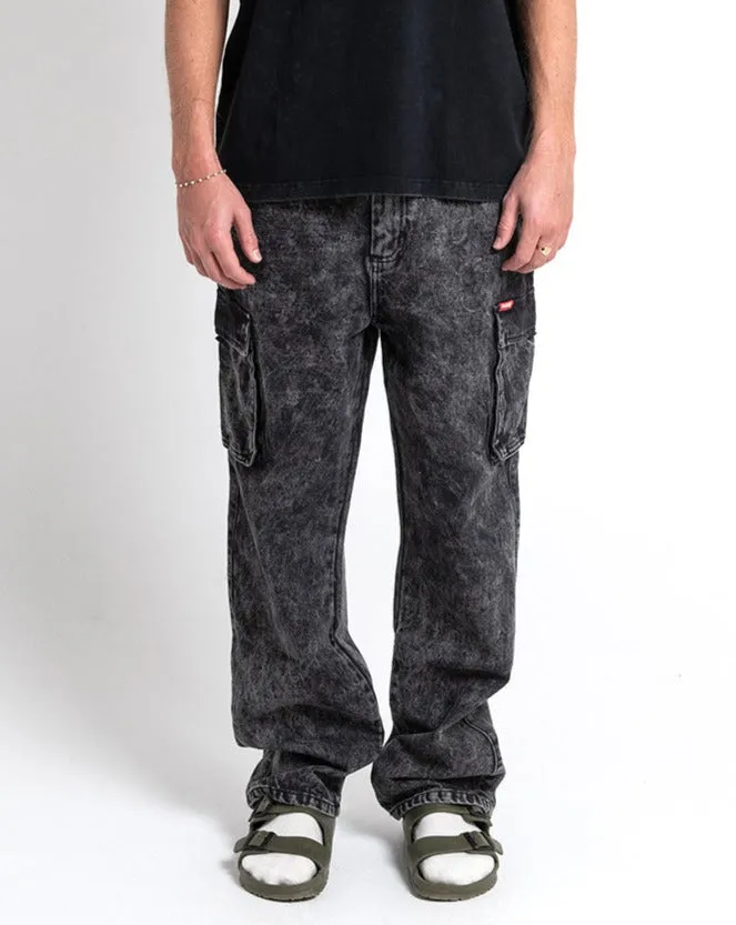 Burly Cargo Pant - Mid Black sold by Deus Ex Machina