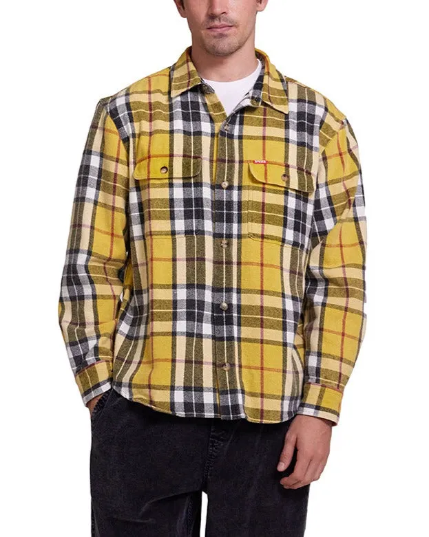 Vacay Check Shirt - Lemon sold by Deus Ex Machina