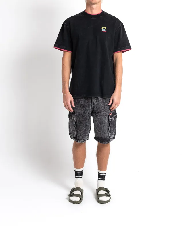 Burly Cargo Short - Mid Black sold by Deus Ex Machina