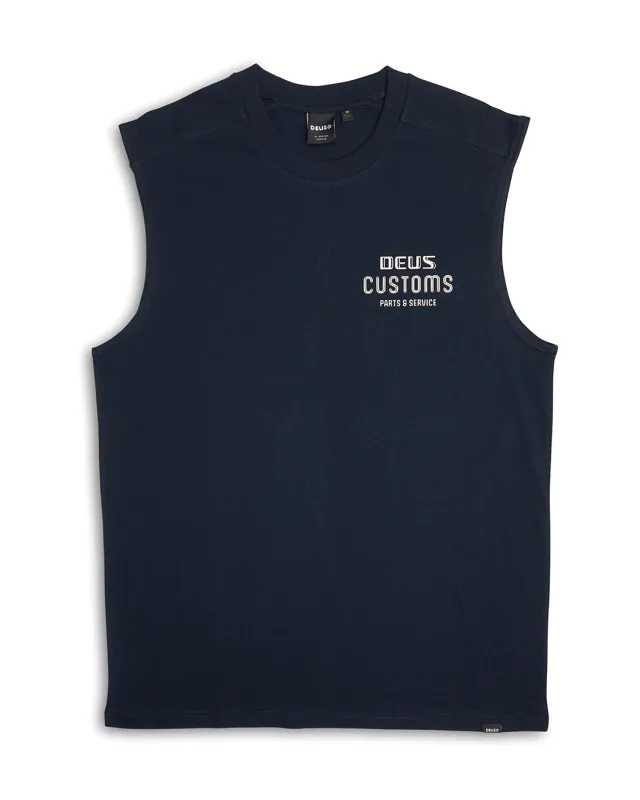 Chrome Muscle - Navy sold by Deus Ex Machina