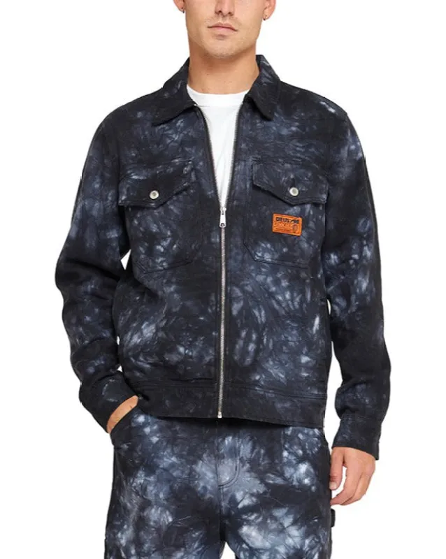 Ortiz Tie Dye Jacket - Anthracite sold by Deus Ex Machina