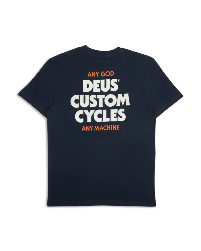 Stairway Tee - Navy sold by Deus Ex Machina