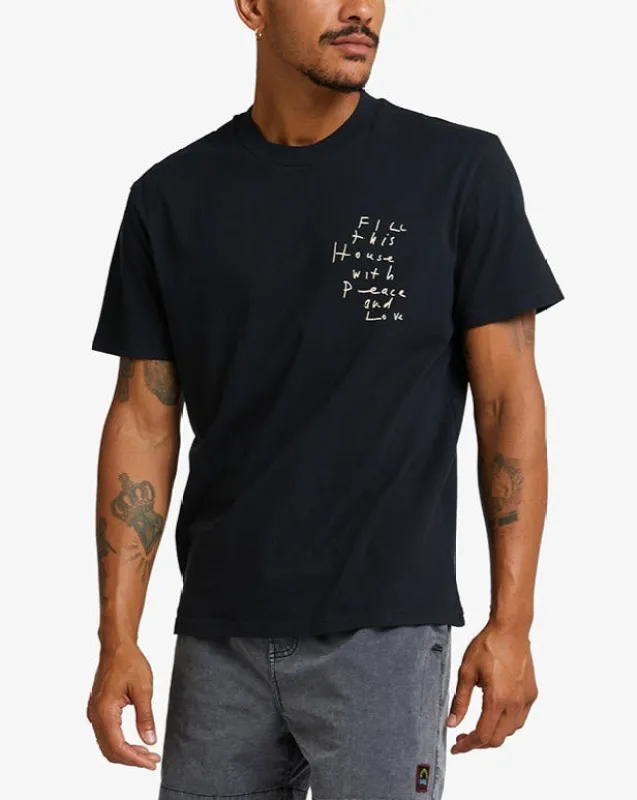 Old House Tee - Black sold by Deus Ex Machina