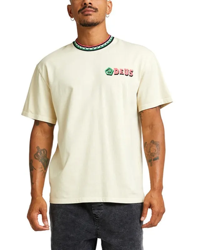 Splits Tee - Dirty White sold by Deus Ex Machina