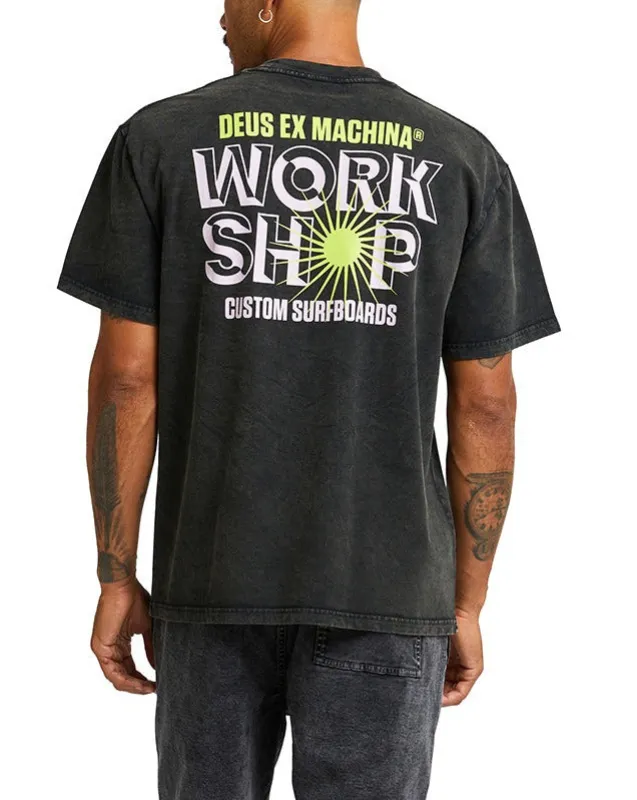 Surf Shop Tee - Anthracite made by Deus Ex Machina