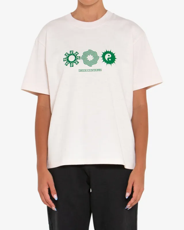 Garden Tee - White Sand sold by Deus Ex Machina