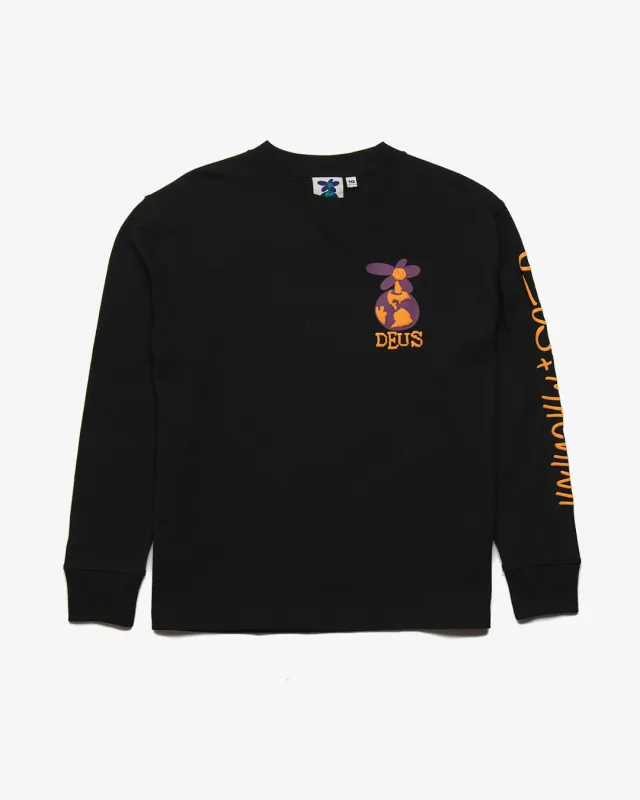 Thump DXW Long Sleeve Tee - Phantom Black sold by Deus Ex Machina