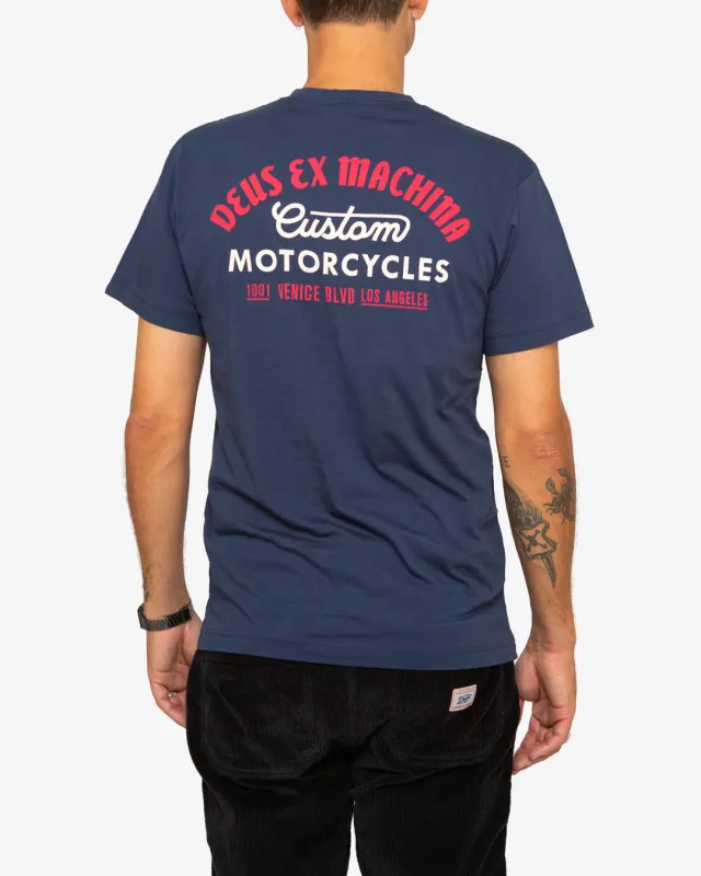 Bristol Tee - Navy sold by Deus Ex Machina