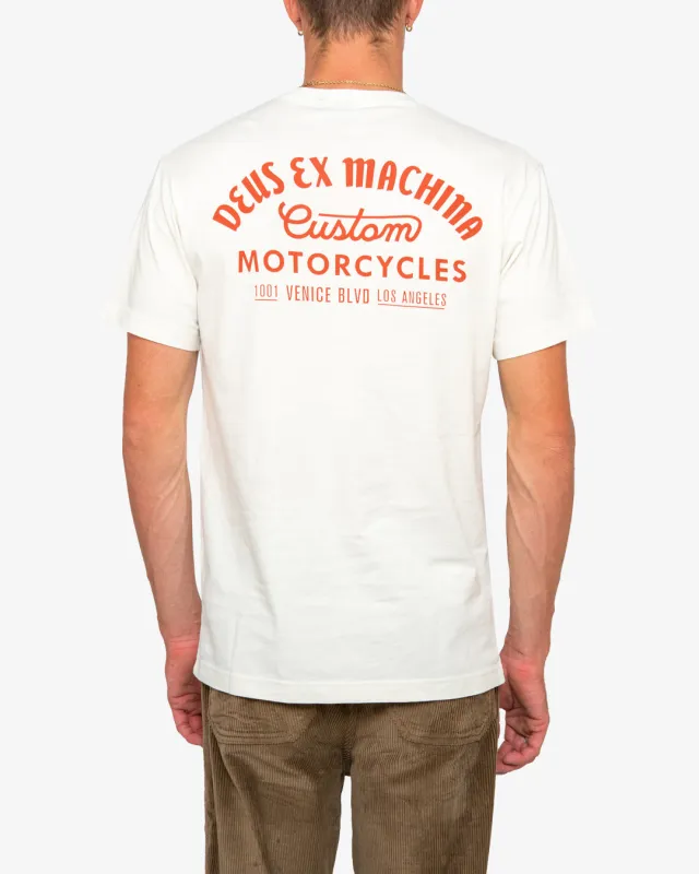 Bristol Tee - Vintage White sold by Deus Ex Machina