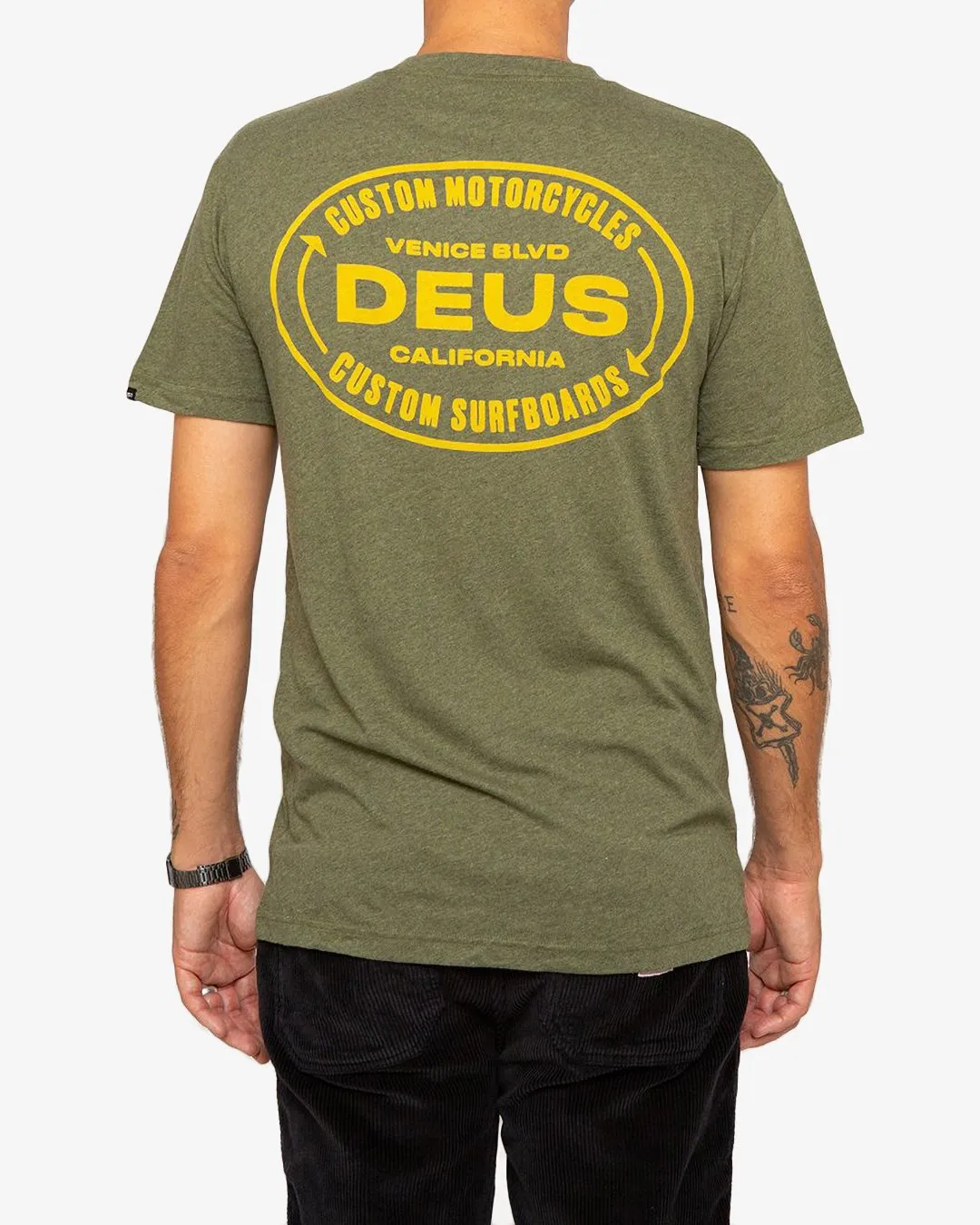 Turbulane Tee - Leaf Marle sold by Deus Ex Machina product image thumbnail 3
