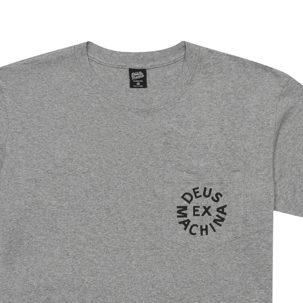 Deus Pocket Logo Tee - Grey Marle sold by Deus Ex Machina product image thumbnail 4