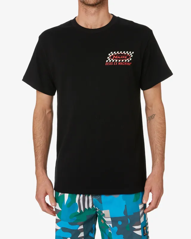 Naito Evergreen Tee (Box Fit) - Phantom Black made by Deus Ex Machina
