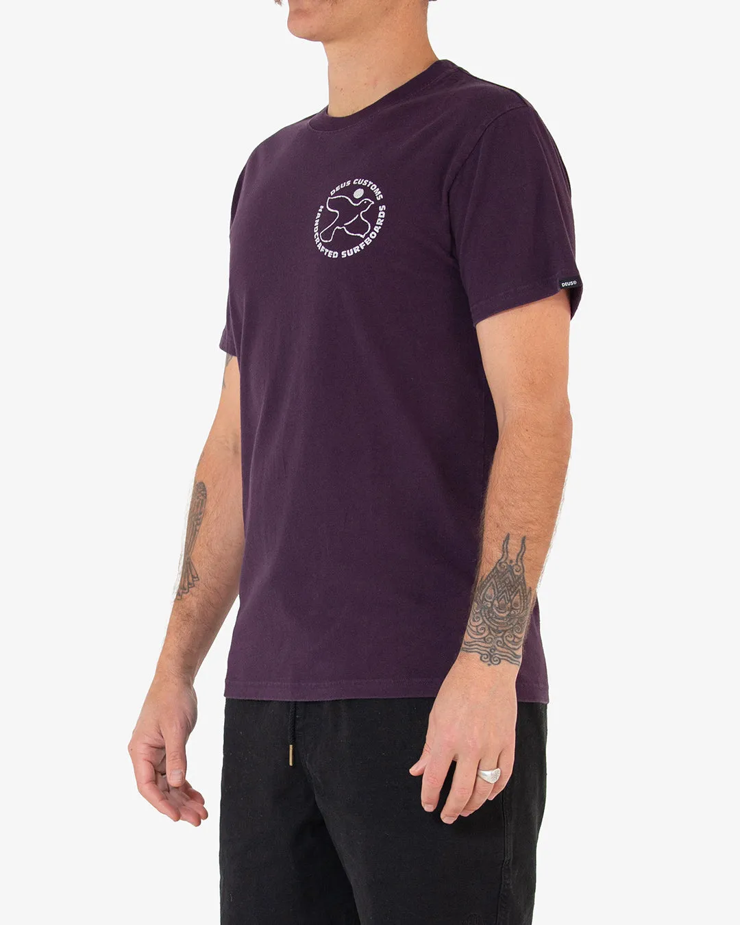 Crafted Tee (Regular Fit) - Night Shade sold by Deus Ex Machina product image thumbnail 3