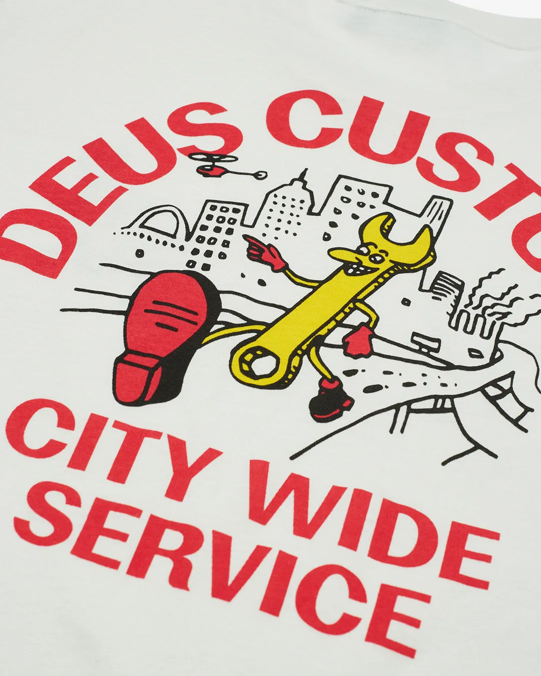 City Wide Tee (Regular Fit) - Vintage White sold by Deus Ex Machina product image thumbnail 5