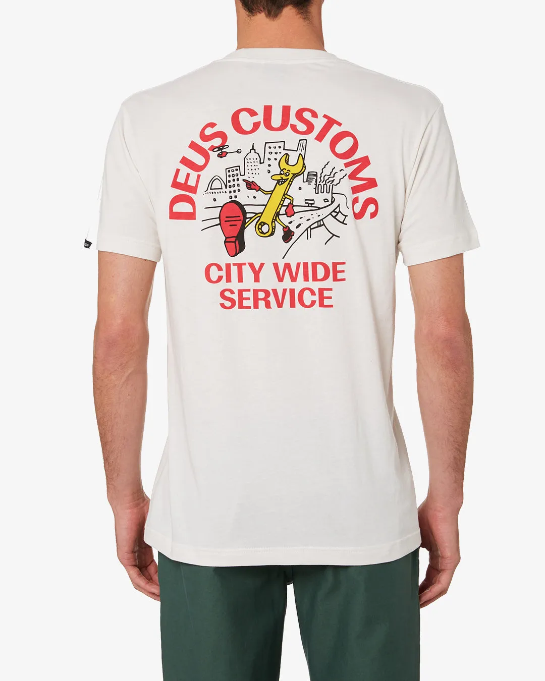 City Wide Tee (Regular Fit) - Vintage White sold by Deus Ex Machina product image thumbnail 2