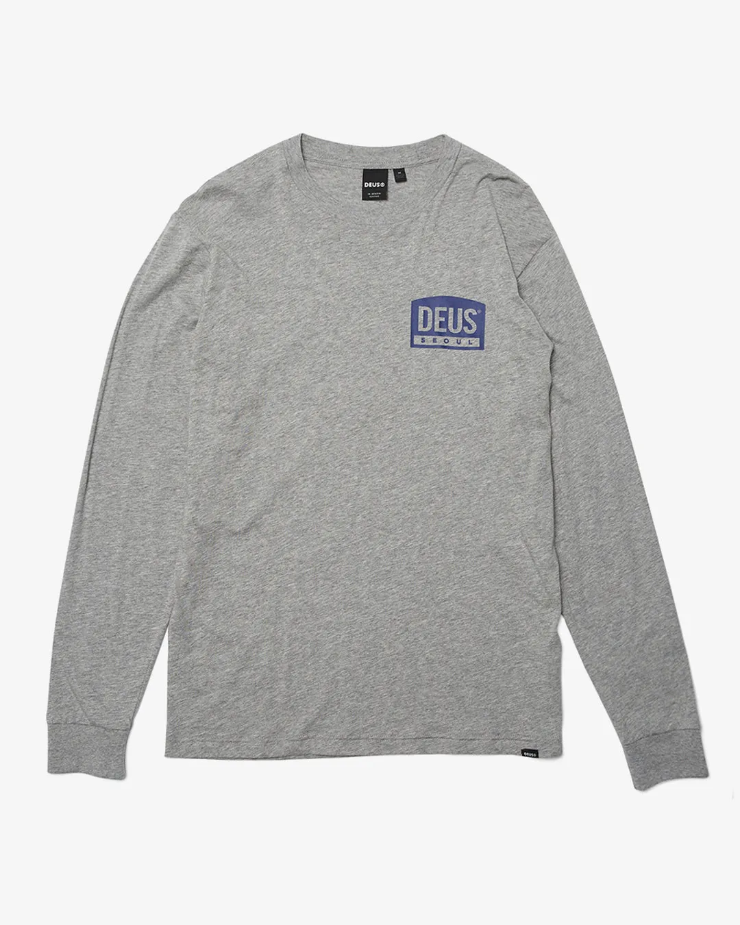 Daft Steady Long Sleeve Tee - Grey Marle sold by Deus Ex Machina
